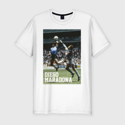 Мужская футболка хлопок Slim Диего Армандо Марадона