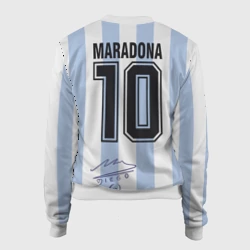 Женский бомбер 3D Diego Maradona 10 - автограф