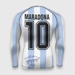 Мужской рашгард 3D Diego Maradona 10 - автограф