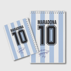 Блокнот Diego Maradona 10 - автограф
