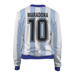 Женский бомбер 3D Diego Maradona 10 - автограф