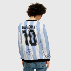 Мужской свитшот 3D Diego Maradona 10 - автограф - фото 2