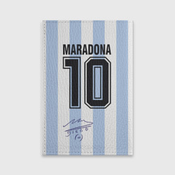 Обложка для паспорта матовая кожа Diego Maradona 10 - автограф