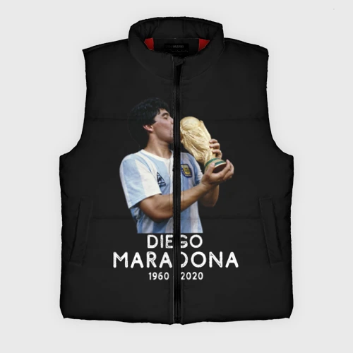 Мужской жилет утепленный 3D Diego Maradona