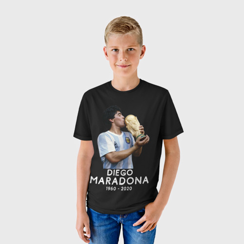 Детская футболка 3D Diego Maradona - фото 3