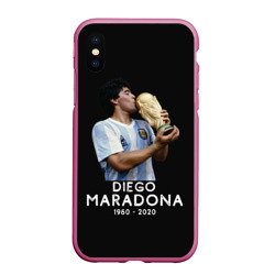 Чехол для iPhone XS Max матовый Diego Maradona