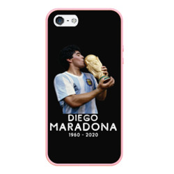 Чехол для iPhone 5/5S матовый Diego Maradona