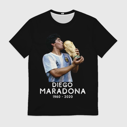 Мужская футболка 3D Diego Maradona