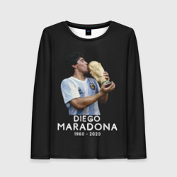 Женский лонгслив 3D Diego Maradona