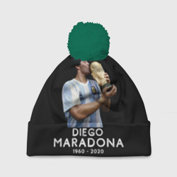 Шапка 3D c помпоном Diego Maradona