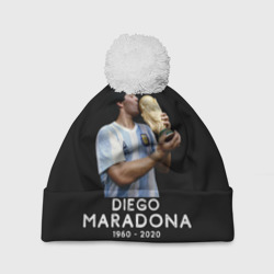 Шапка 3D c помпоном Diego Maradona