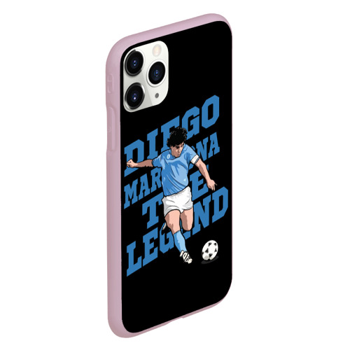 Чехол для iPhone 11 Pro матовый Diego Maradona, цвет розовый - фото 3