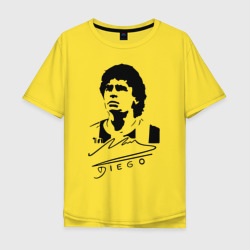 Мужская футболка хлопок Oversize Diego Maradona