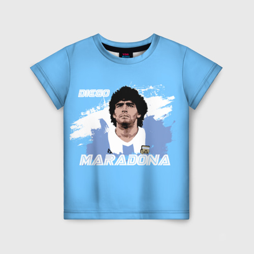 Детская футболка 3D Диего Марадона, цвет 3D печать