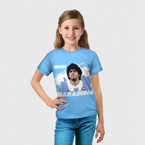 Детская футболка 3D Диего Марадона, цвет 3D печать - фото 5