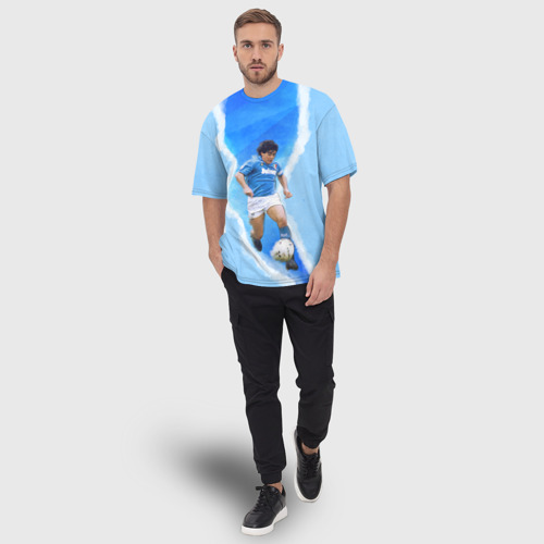 Мужская футболка oversize 3D Диего Армандо, цвет 3D печать - фото 5