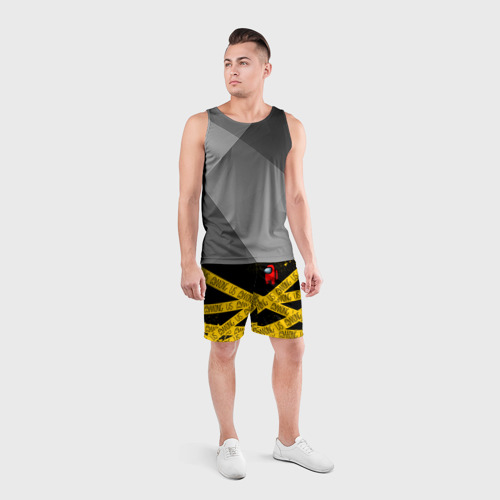 Мужские шорты спортивные Among Us Амонг Ас, цвет 3D печать - фото 4