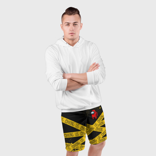 Мужские шорты спортивные Among Us Амонг Ас, цвет 3D печать - фото 5