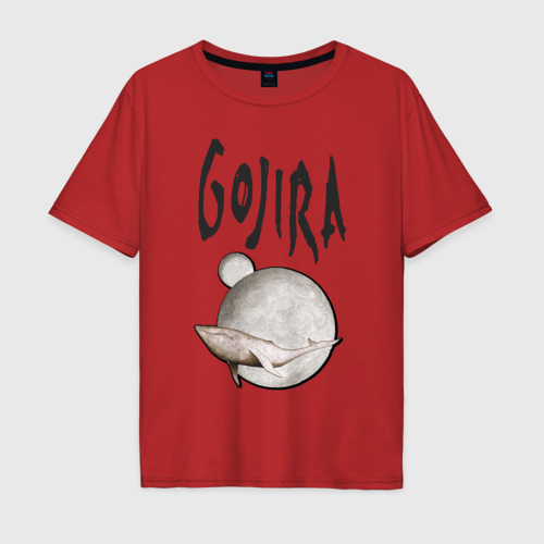 Мужская футболка хлопок Oversize с принтом Gojira, вид спереди #2