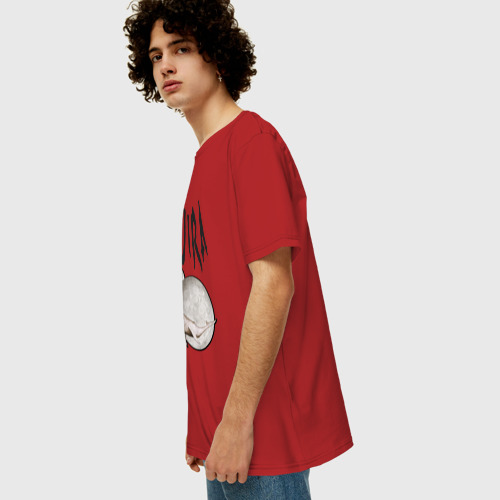 Мужская футболка хлопок Oversize с принтом Gojira, вид сбоку #3