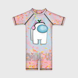 Детский купальный костюм 3D Among Us Девочкам