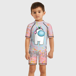 Детский купальный костюм 3D Among Us Девочкам - фото 2