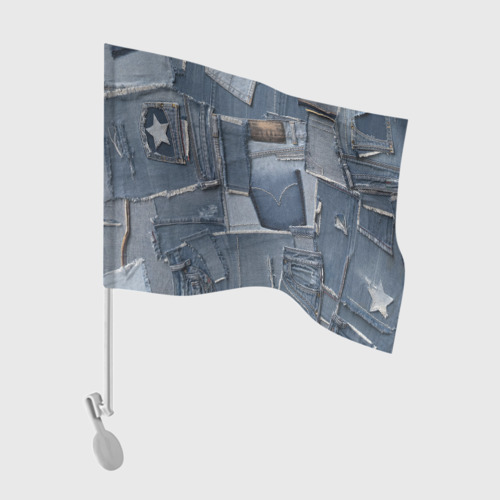 Флаг для автомобиля Jeans life