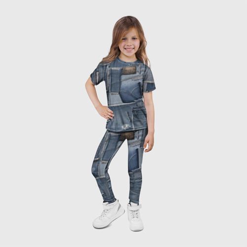 Детские леггинсы 3D Jeans life - фото 6