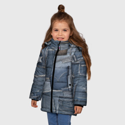 Зимняя куртка для девочек 3D Jeans life - фото 2
