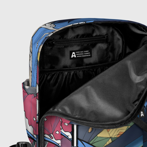 Женский рюкзак 3D с принтом Гию Томиока фреска, фото #5