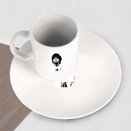 Набор: тарелка + кружка Диего Марадона - фото 3