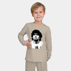 Детская пижама с лонгсливом хлопок Диего Марадона - фото 2