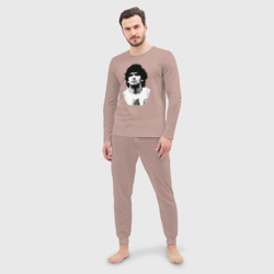 Мужская пижама с лонгсливом хлопок Диего Марадона - фото 2