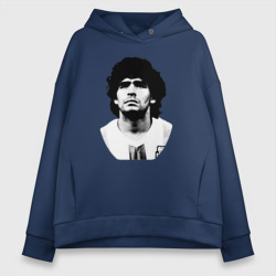 Женское худи Oversize хлопок Диего Марадона