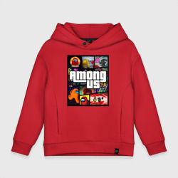 Детское худи Oversize хлопок Among Us GTA