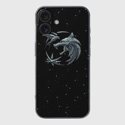 Чехол для iPhone 16 силиконовый с защитой камеры Ведьмак Зима