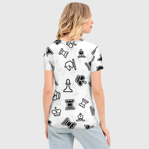 Женская футболка 3D Slim Ход королевы, цвет 3D печать - фото 4