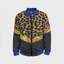 Детский бомбер 3D Леопардовый принт