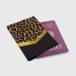 Обложка для паспорта матовая кожа Леопардовый принт - фото 2