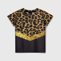 Детская футболка 3D Леопардовый принт