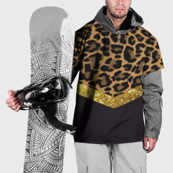 Накидка на куртку 3D Леопардовый принт