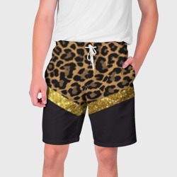 Мужские шорты 3D Леопардовый принт