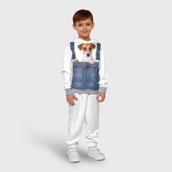 Детский костюм с толстовкой 3D Щенок в кармашке - фото 2