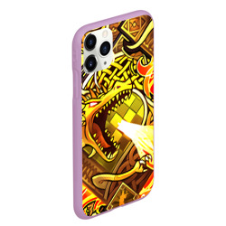 Чехол для iPhone 11 Pro Max матовый CS GO - dragon lore история о драконе - фото 2