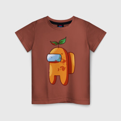 Детская футболка хлопок Among Us апельсин