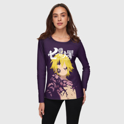 Женский лонгслив 3D Nanatsu no Taizai силуэт - фото 2