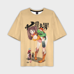 Мужская футболка oversize 3D Nanatsu no Taizai грудь