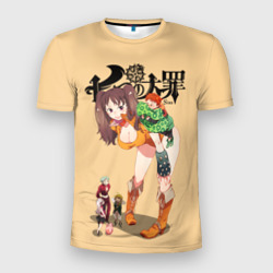 Мужская футболка 3D Slim Nanatsu no Taizai грудь