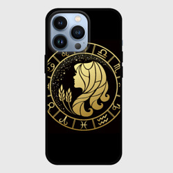 Чехол для iPhone 13 Pro Дева в золотом стиле