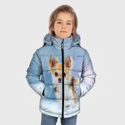 Зимняя куртка для мальчиков 3D Чихуахуа в снегу - фото 2